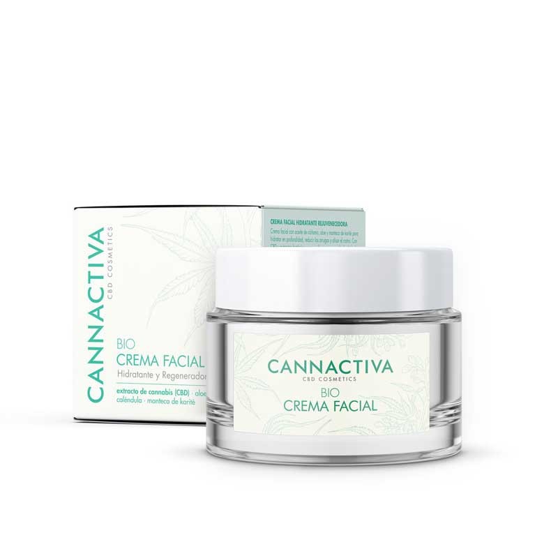 CREMA FACIAL HIDRATANTE CON CBD 50ML CANNACTIVA