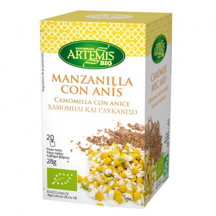 MANZANILLA CON ANIS INFUSION 20 FILTROS ARTEMIS