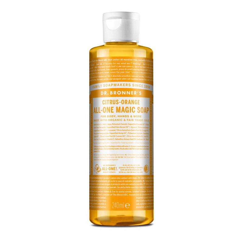 Jabón liquido cítricos naranja 240ml Dr. Bronner's