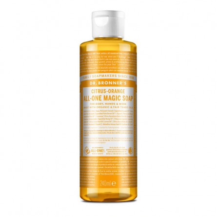 Jabón liquido cítricos naranja 240ml Dr. Bronner's