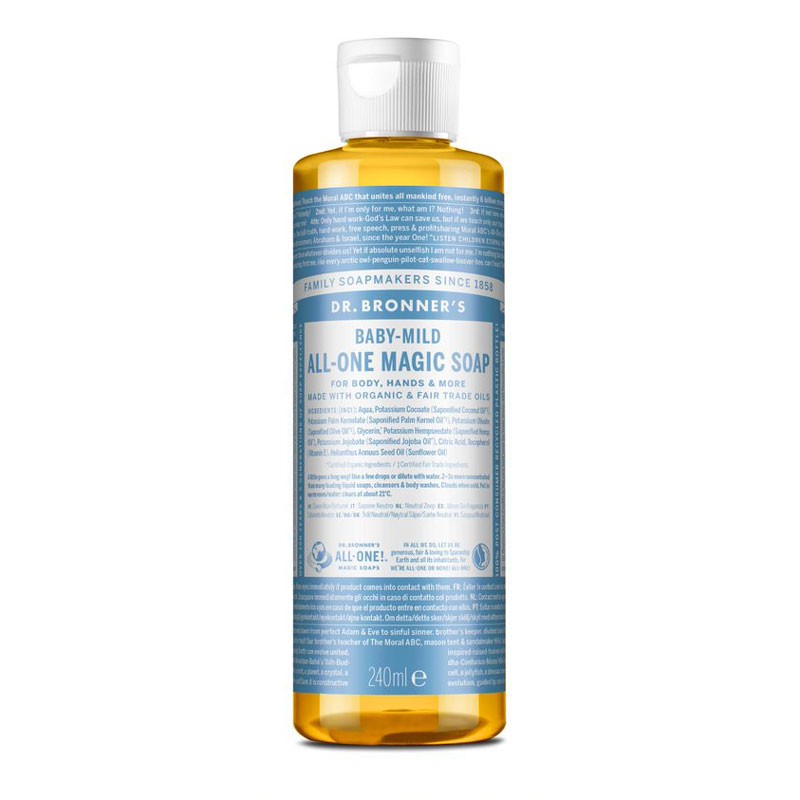 Jabón liquido neutro bebe/niño bio 240ml Dr. Bronner's