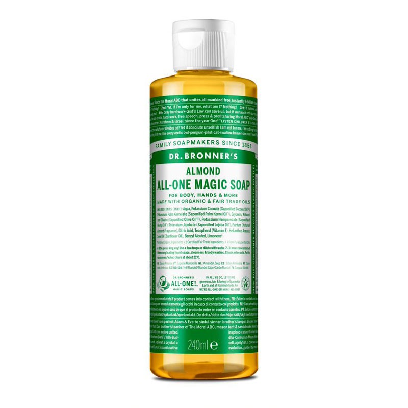 Jabón liquido almendras bio 240ml Dr. Bronner's