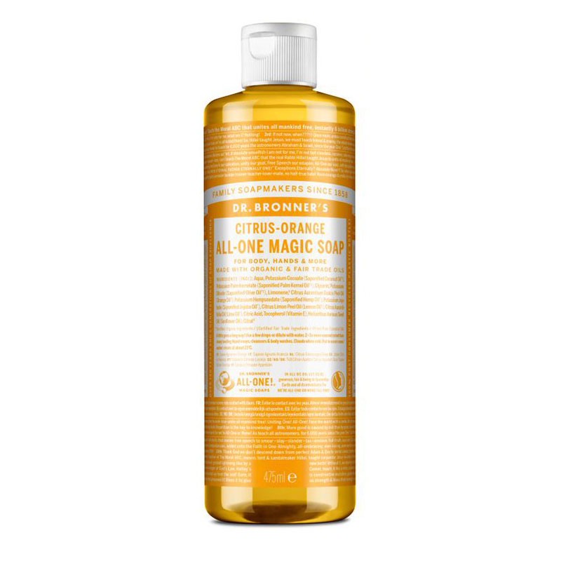 Jabón liquido cítricos naranja 475ml Dr. Bronner's