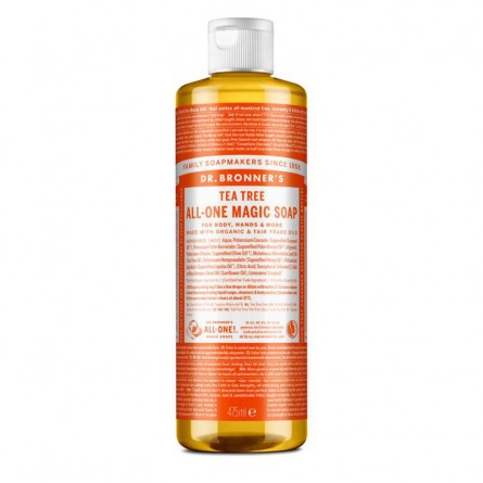 Jabón liquido árbol del té 475ml Dr. Bronner's