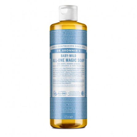 Jabón liquido neutro bebe/niño bio 475ml Dr. Bronner's