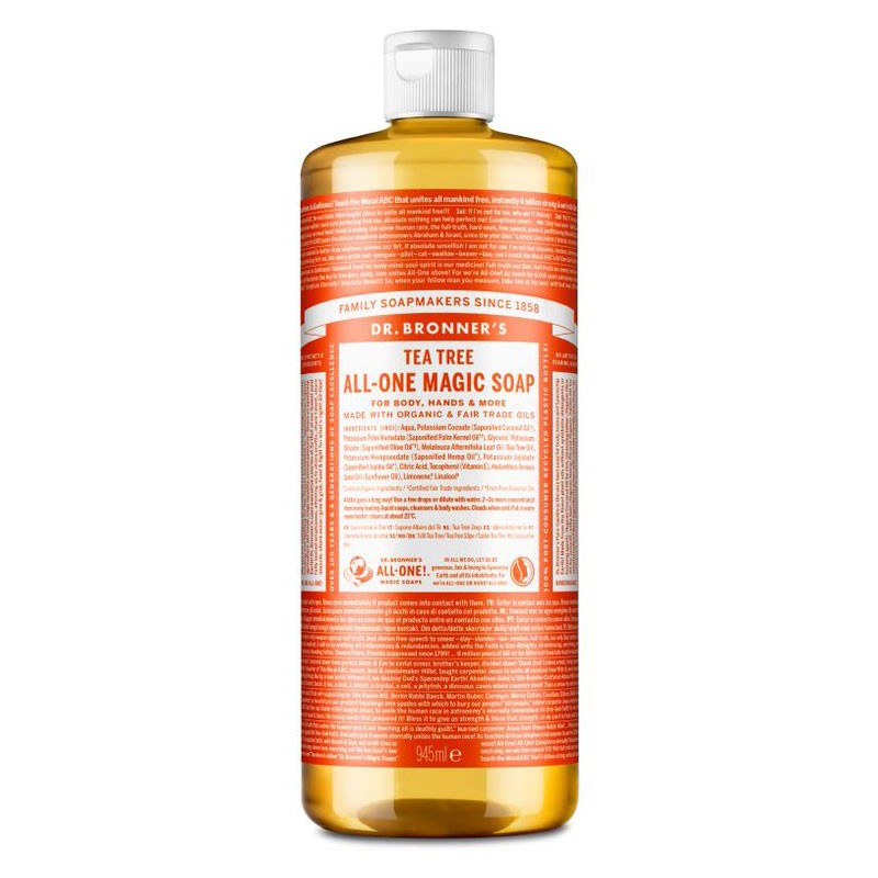 Jabón liquido arbol del té formato familiar Dr. Bronner's