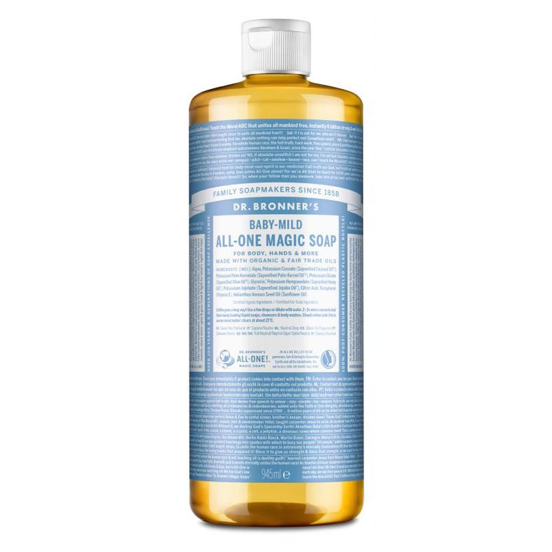 Jabon liquido neutro bebe/niño bio formato familiar Dr.Bronner's