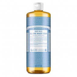 Jabon liquido neutro bebe/niño bio formato familiar Dr.Bronner's