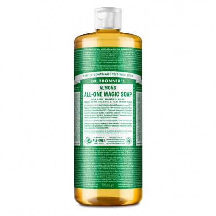 Jabón liquido almendras 945ml Dr.Bronner's Formato familiar