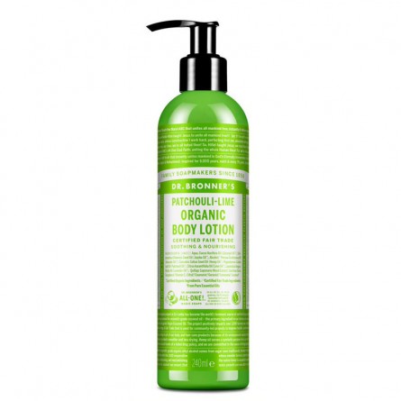 Loción corporal orgánica lima y pachuli Dr. Bronner's