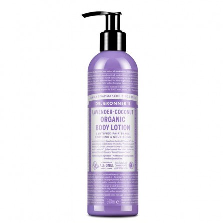 Loción corporal orgánica lavanda y coco Dr. Bronner's