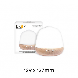 Medidas del difusor ultrasonico Drop Aura Eco Physalis 129x127mm
