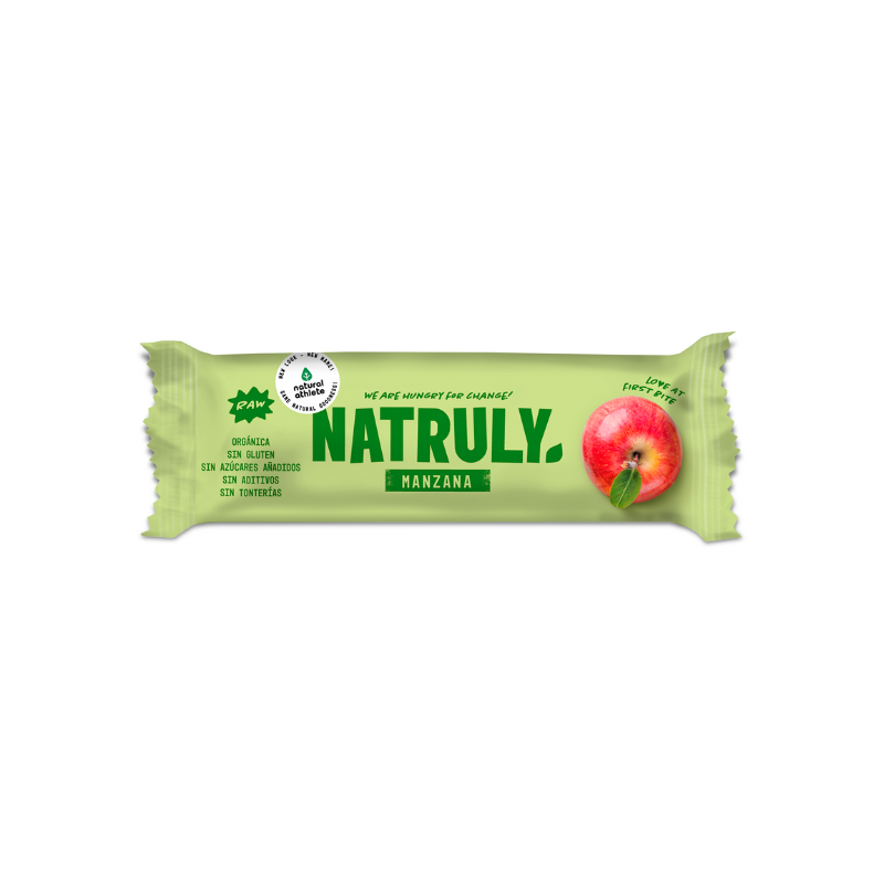 Barrita Raw de Manzana Bio 24x40g Natruly