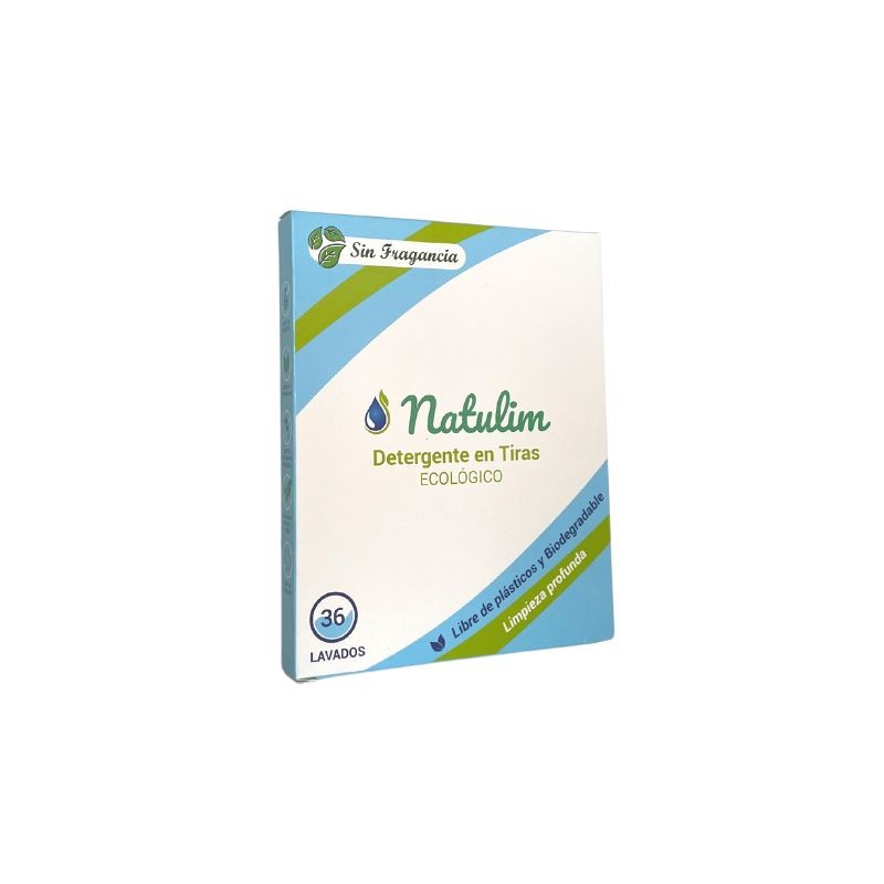 Natulim - Detergente en Tiras para Lavadora (40 Lavados) - Incluye  Suavizante, Ecológico, Hipoalergénico - Ropa limpia y suave sin ensuciar el  Planeta