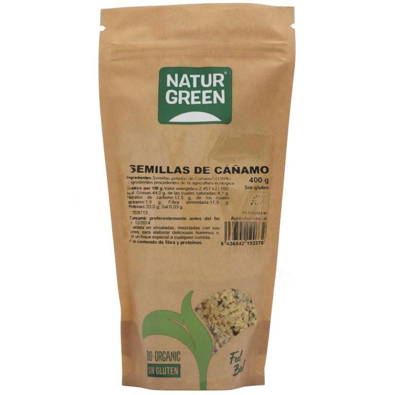 Semillas de Cañamo Bio 400g Naturgreen