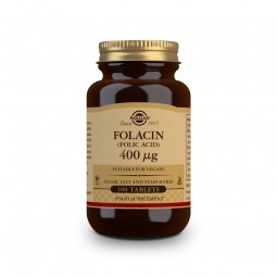 Folacin acido folico 400mcg 100 comprimidos Solgar