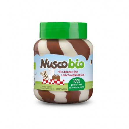 Crema de chocolate duo bio 400g Nuscobio