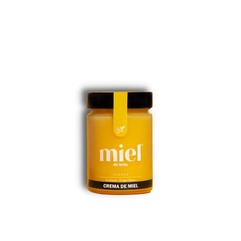 Crema de miel flores Bio 450g Miel de Leon