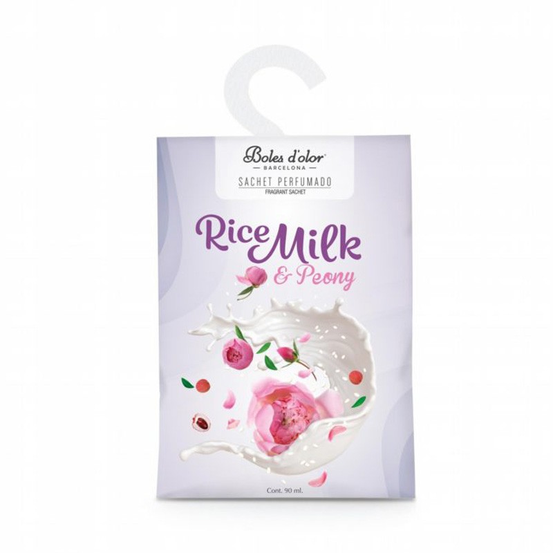 Sachet Perfumado Rice Milk & Peony 12x90ml Boles d'Olor