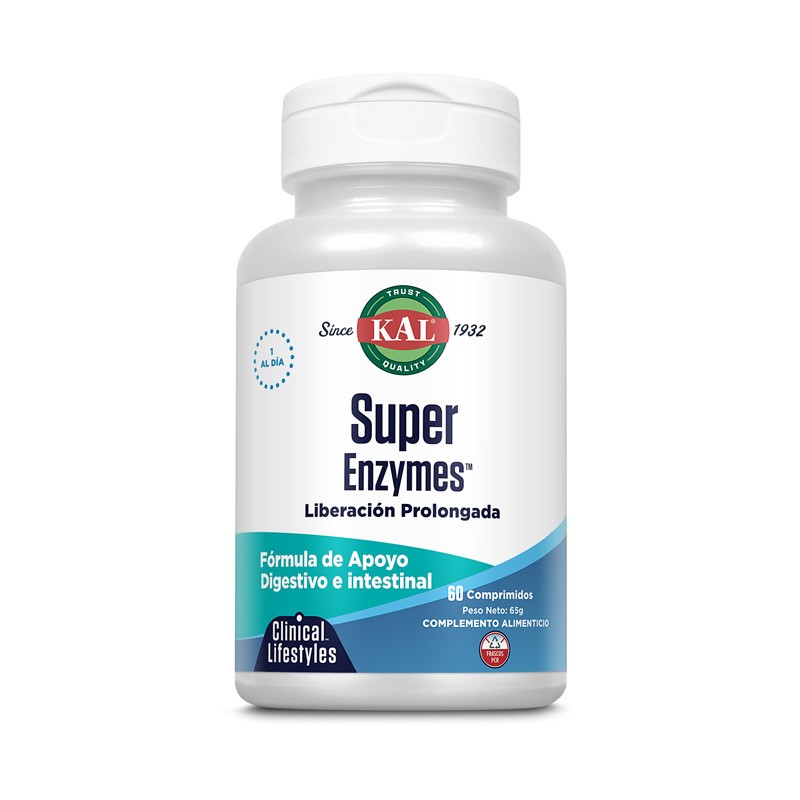 Super enzymes 60 comprimidos KAL