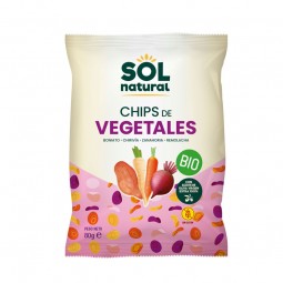 Chips de vegetales con aceite oliva bio 80g Sol Natural