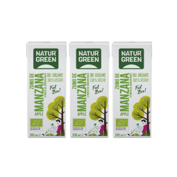 Zumo de manzana bio (pack de 3 unidades) 200ml Naturgreen