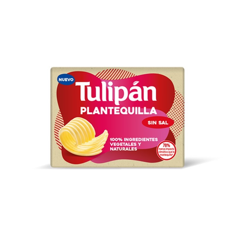 Plantequilla Bloque sin sal 250gr Tulipan