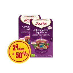 Yogi Tea Aswagandha Equilibrio 2ª unidad al 50% 17 filtros