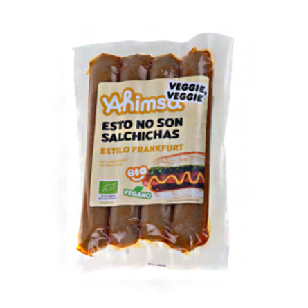 Salchichas veggie estilo Frankfurt (temperatura ambiente) (4 UND) Bio 230g AHIMSA