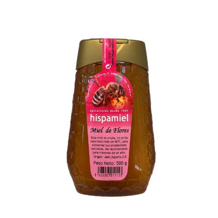 Miel de Flores antigoteo 500g Hispamiel