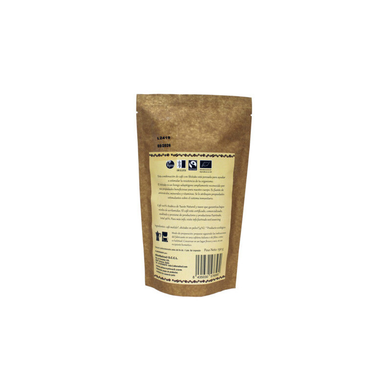 Cafe con Shiitake molido Bio 150g Alternativa3 2