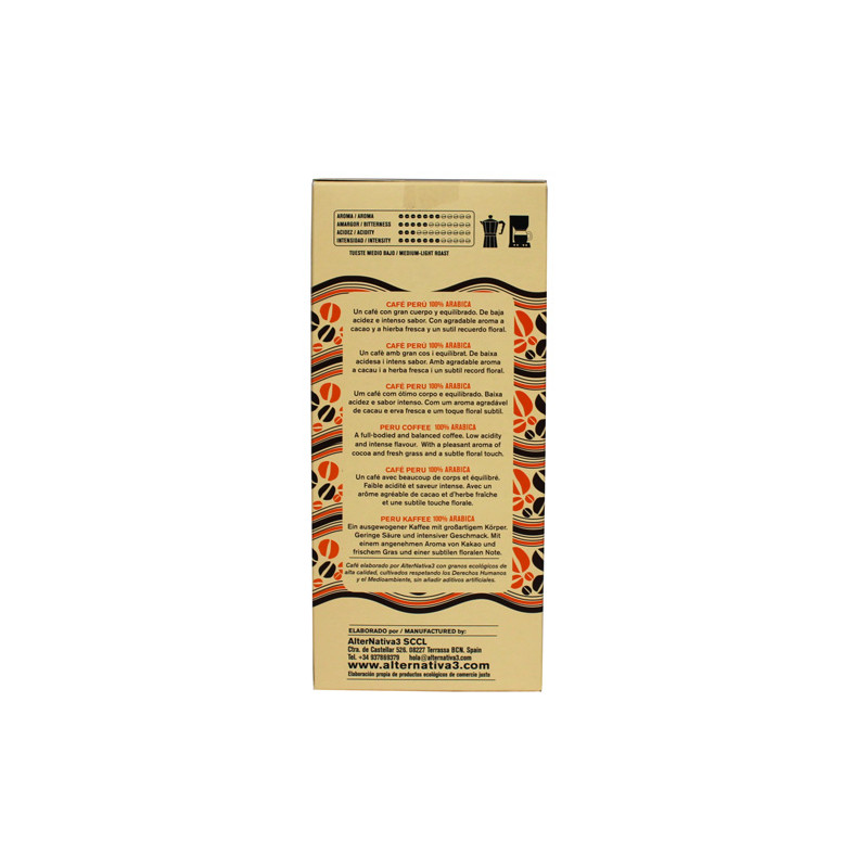 Cafe Peru molido bio 250g Alternativa 3 3