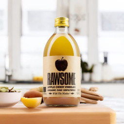 Vinagre de sidra de manzana sin filtrar Bio 6x500ml RAWSOME