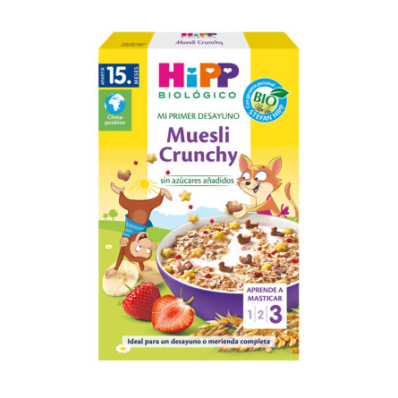 Muesli crunchy +15 meses Bio 200g Hipp