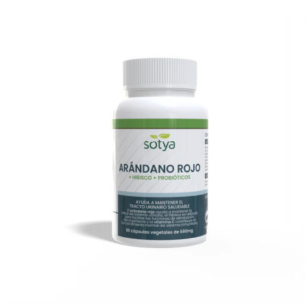 Arandano rojo + Hibisco + Probióticos 690mg 90 capsulas Sotya