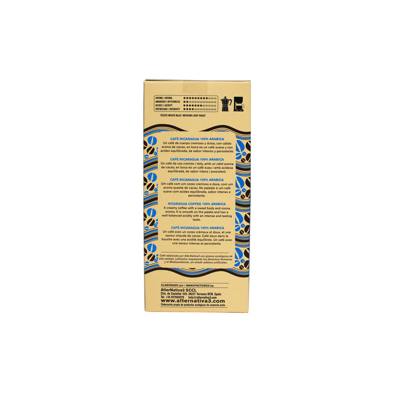 Cafe Nicaragua molido bio 250 g Alternativa 3 2