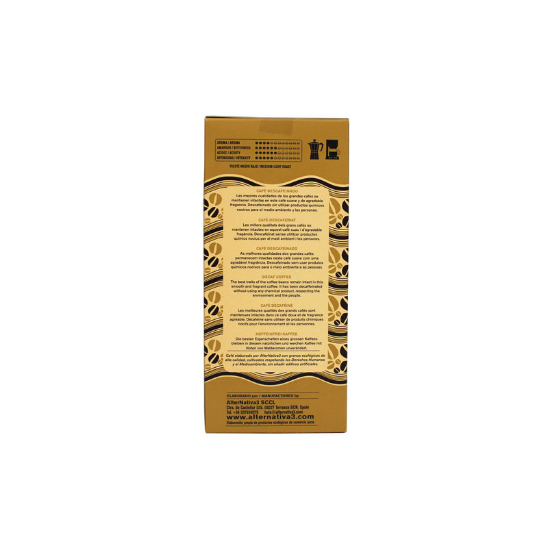 Cafe descafeinado molido bio 250 g Alternativa 3 2