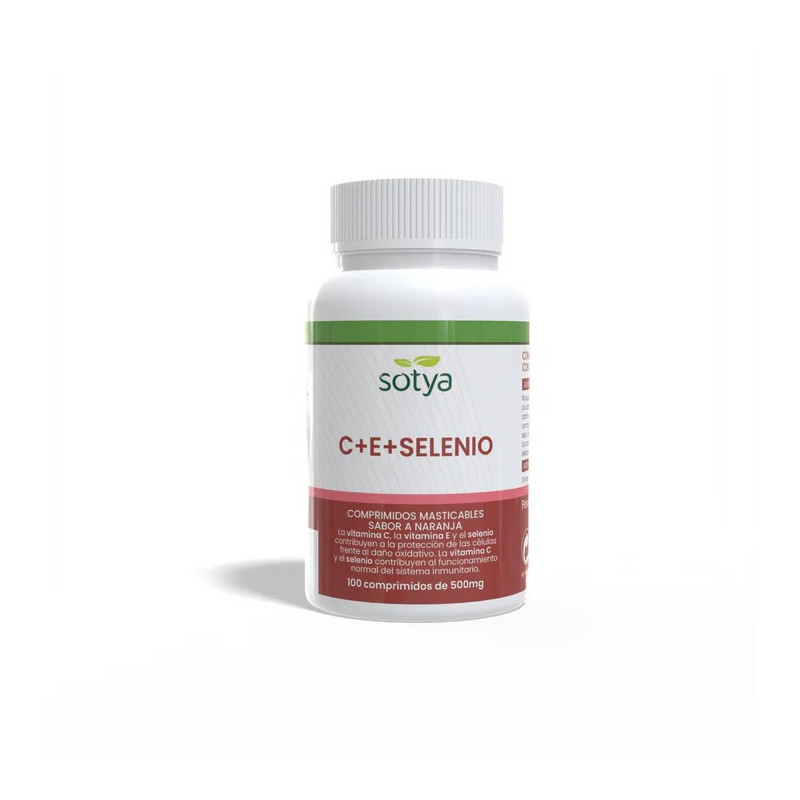 Antioxidante vitamina C,E + selenio 500mg 100 comprimidos Sotya