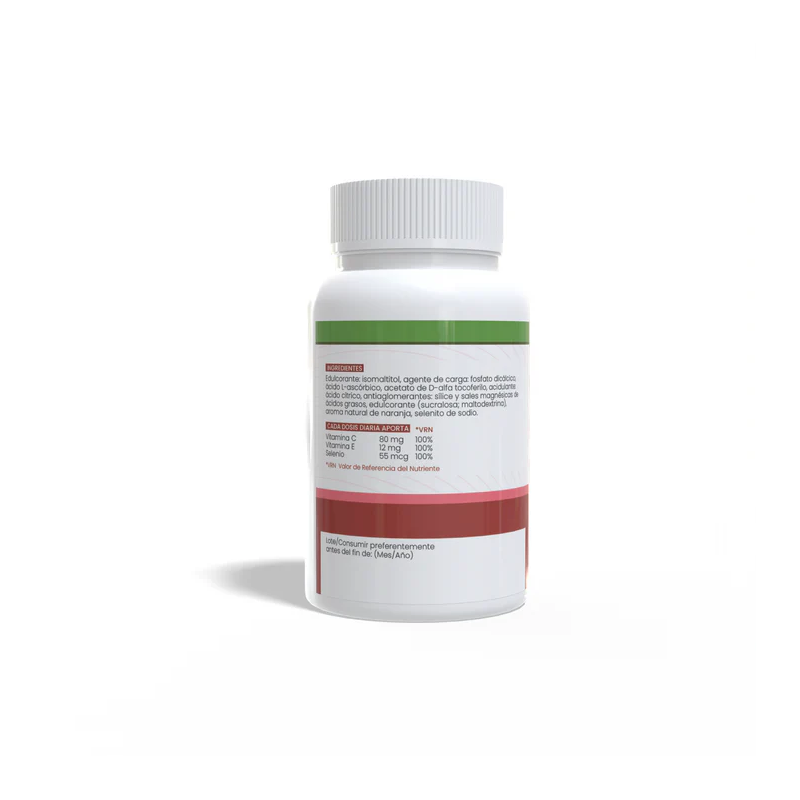 Antioxidante vitamina C,E + selenio 500mg 100 comprimidos Sotya 3