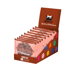 Galleta sin gluten doble chocolate y nueces Bio 12x50g Kookie Cat
