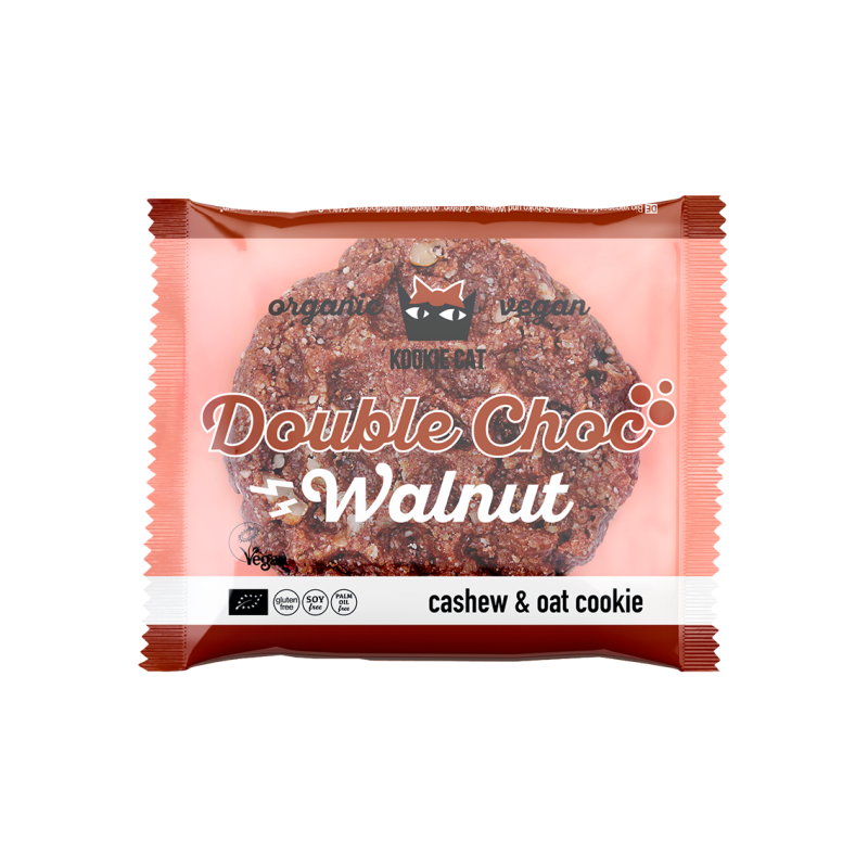 Galleta sin gluten doble chocolate y nueces Bio 12x50g Kookie Cat 2