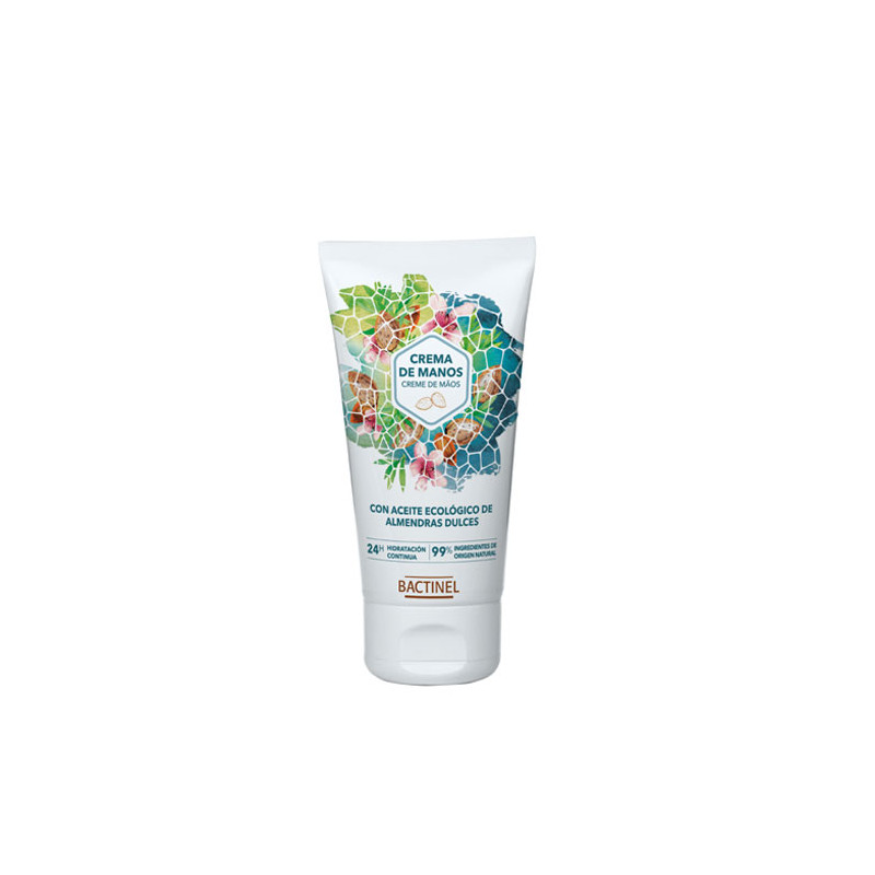 Crema de manos con aceite de almendras ecologico 50ml Bactinel