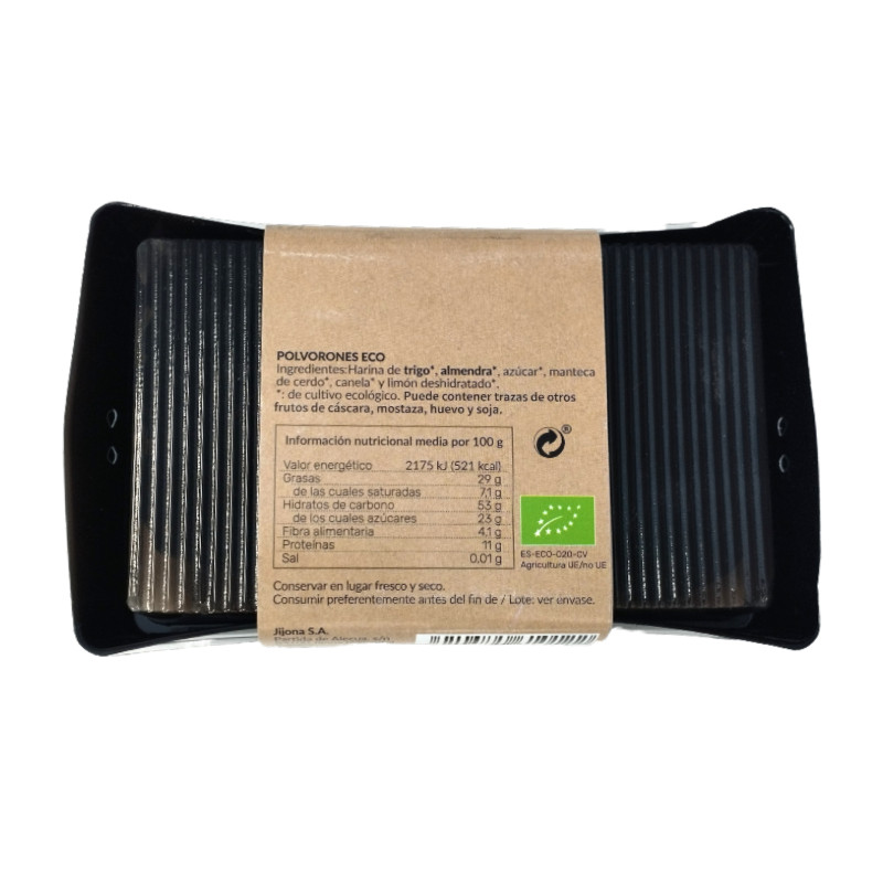 Polvorones de Almendra artesanos Bio 200g El Abuelo