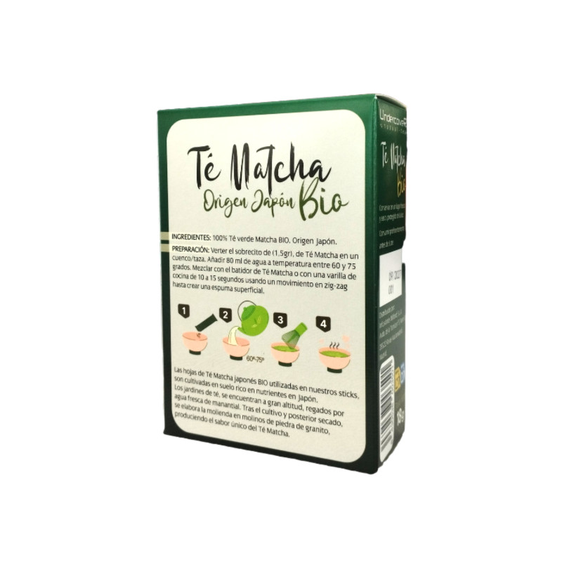 Te Matcha origen Japon Bio 12 Sticks x 1,5g Undercover Te Matcha origen Japon Bio 12 Sticks x 1,5g Undercover
