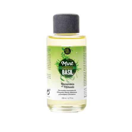 Recambio Mikado Mint, Citronella & Basil 200ml Boles d'olor