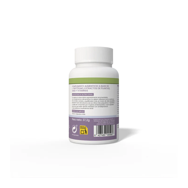 Triptofano 5HTP+B6+Biotina+Magnesio 650mg 60 capsulas Sotya