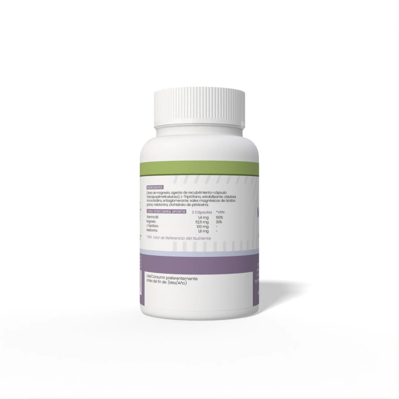 Melatonina Complex+Magnesio+L-Triptófano+Vitamina B6 550 mg 60 cápsulas Sotya