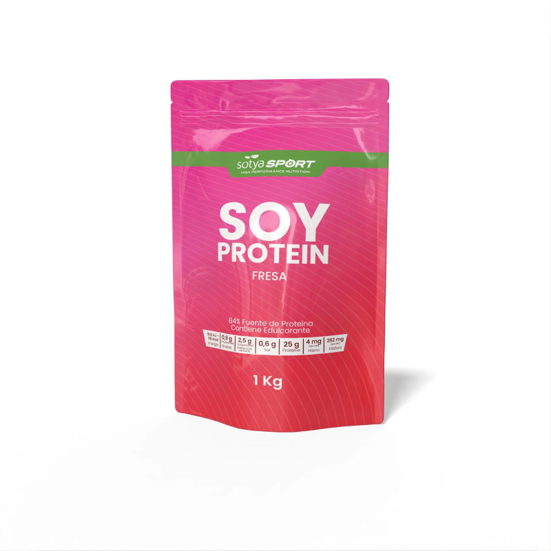 Proteina de soja isolada Fresa Doypack 1Kg Sotya