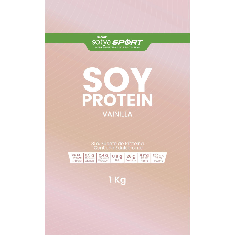 Proteina de soja isolada Vainilla Doypack 1Kg Sotya