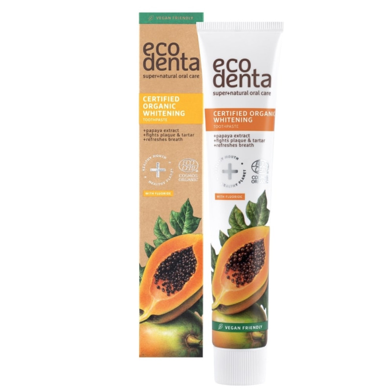 Pasta dental Blanqueadora con extracto de papaya Bio 75ml EcoDenta